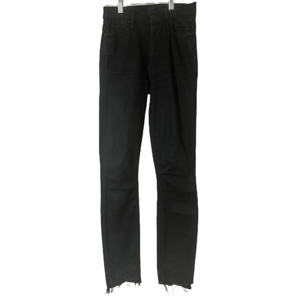 Mother Stunner Zip Ankle Step Fray Jeans Size 23 In Not Guilty Raw Frayed Hem - Picture 6 of 15